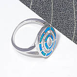 Кільце з вогненним опалом в сріблі. Вогненний опал 15,0., фото 9