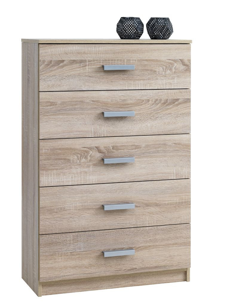 Комод із 5 шухлядами, колір дуб матовий, hotdeal, фото 1