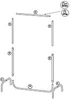 Вішалка підлогова пересувна з регульованою висотою 90 см, hotdeal, фото 3
