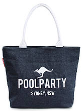 Молодежная джинсовая сумка POOLPARTY pool-7-jeans