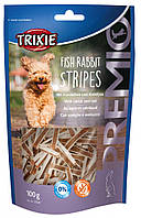 Trixie PREMIO Fish Rabbit Stripes 100г - лакомство из мяса кролика и трески для собак