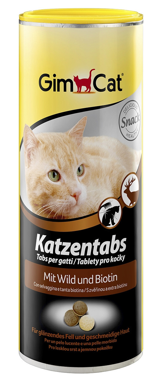 Gimpet Katzentabs вітаміни для кішок із дичиною та великим вмістом біотину 710 шт (408804)