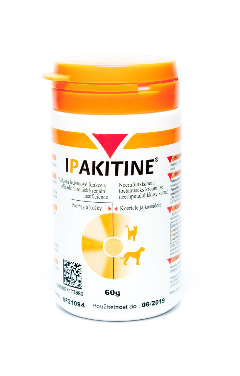 Іпакітине (Ipakitine) 60 г для лікування ХПН у кішок і собак