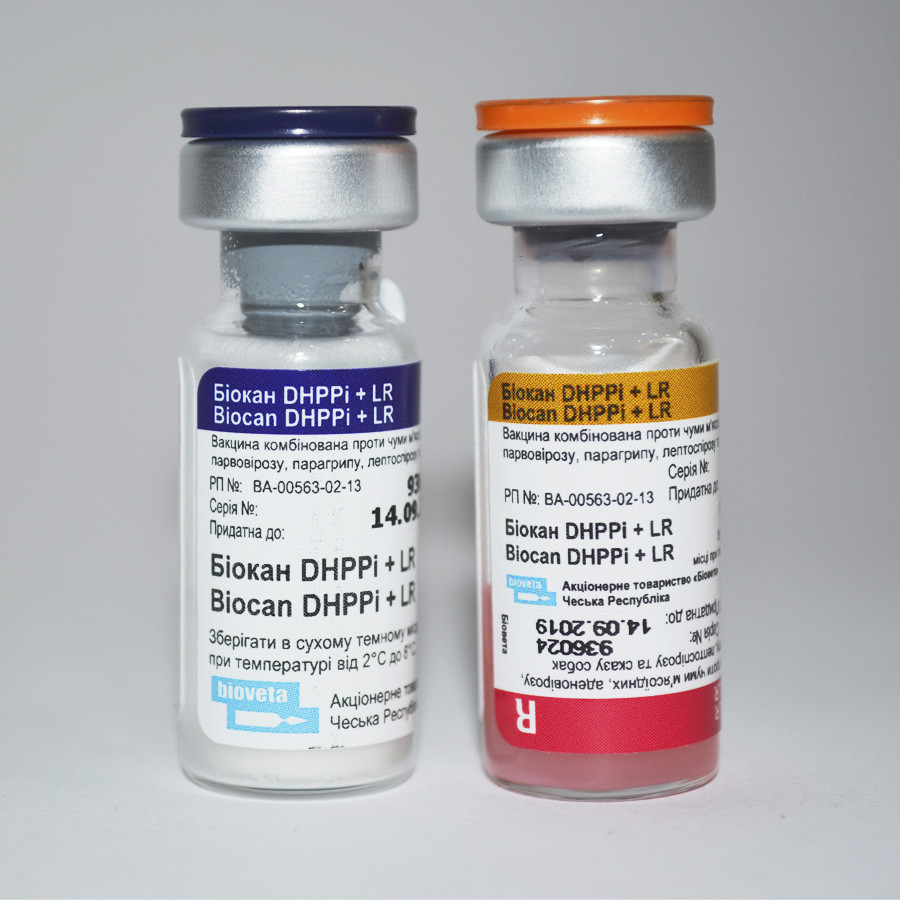 Вакцина для собак Біокан DHPPi+LR / Biocan DHPPi+LR (1 доза)