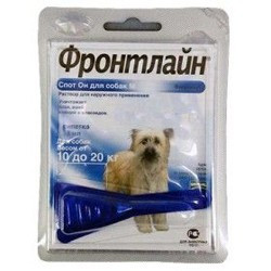 Merial FrontLine Spot On M (Фронтлайн) краплі для собак від 10 до 20 кг — 1 піпетка