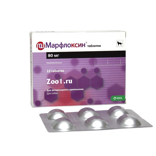 Марфлоксин 80 мг, (12 таблеток) KRKA