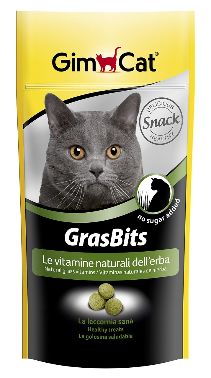 Gimpet GrasBits -натуральные витамины из трав для кошек 710 табл 40г ...
