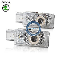 Welcome lamp with Logo Skoda LED