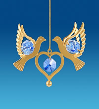 Підвіска з кристалами Сваровскі Блакитні AR-3670