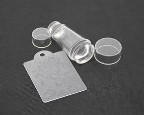 Штамп силіконовий двосторонній із трафаретом, фото 3