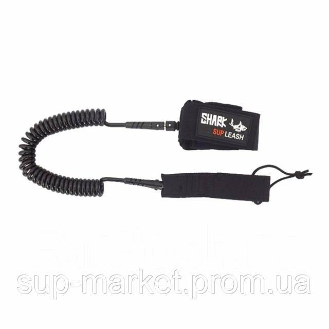 Ліш кручений Shark Coil Leash 10', black, арт.SCL - фото 2 - id-p740754286