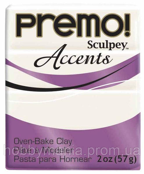 Полімерна глина Premo Accents 57 г, Білий Перламутровий, Премо Акцент, 5101 Pearl, Sculpey