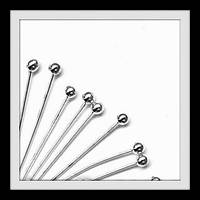 Пін із кулькою сталь 10 000 шт (товщина 0,6 мм, довжина 2,8 см, діаметр кульки 2 мм)