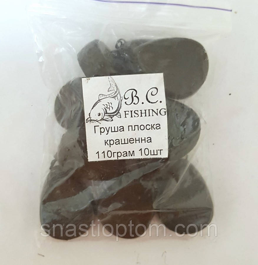 Рибальський вантаж Груша плоска фарбована, 110г