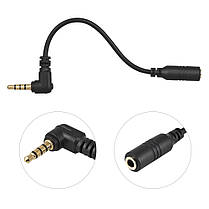 Кабель перехідник для мікрофона Alitek 3.5 мм jack F 3 pin на 3.5 мм jack M 4 pin, фото 2