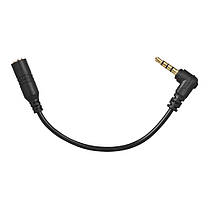 Кабель перехідник для мікрофона Alitek 3.5 мм jack F 3 pin на 3.5 мм jack M 4 pin, фото 3
