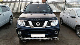 Дефлектор капоту, мухобойка NISSAN Navara з 2005 р. в.(D40) VIP