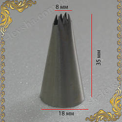 Металева насадка "Лента" 3 зубчаста, 2-стороння