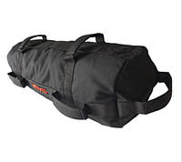 Сэндбэг размер L- до 35 кг спортивная сумка-утяжелитель (Sandbag, песочный мешок) черного цвета