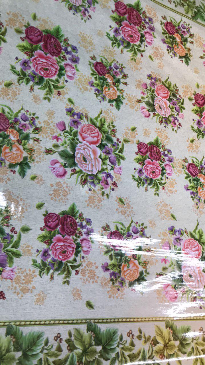 Клейонка силіконова 1,40*30м "Поляна"метраж, фото 1