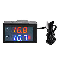 Цифровий термостат терморегулятор W2809 з датчиком температури, 12V