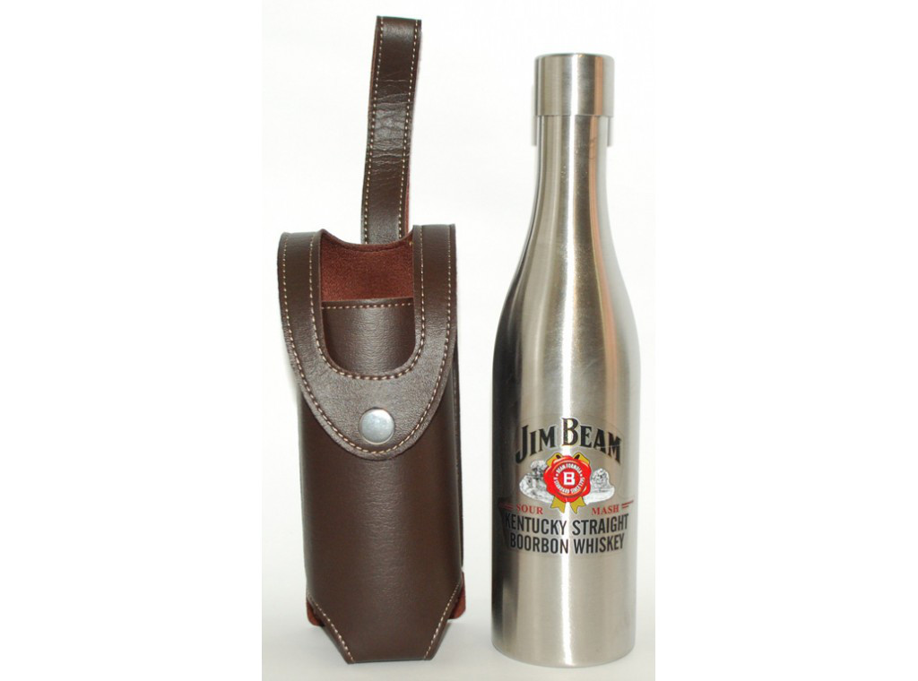 F1-31 Фляга у формі пляшки 500 МЛ у чохлі, Армійський, портативна кишенькова фляжка з неіржавкої сталі