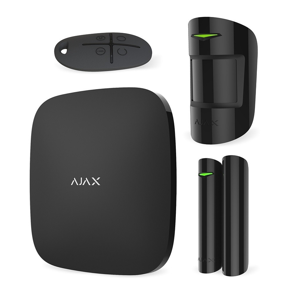 AJAX StarterKit Комплект безпровідної сигналізації (чорний)