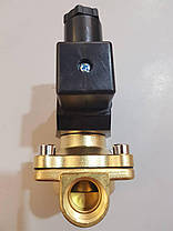 Клапан електромагнітний 1/2" DN15 220В (соленоїд) нормально закритий, фото 3