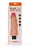 Реалістичний вібратор Reel Softee Vibrator Flesh 7", фото 2