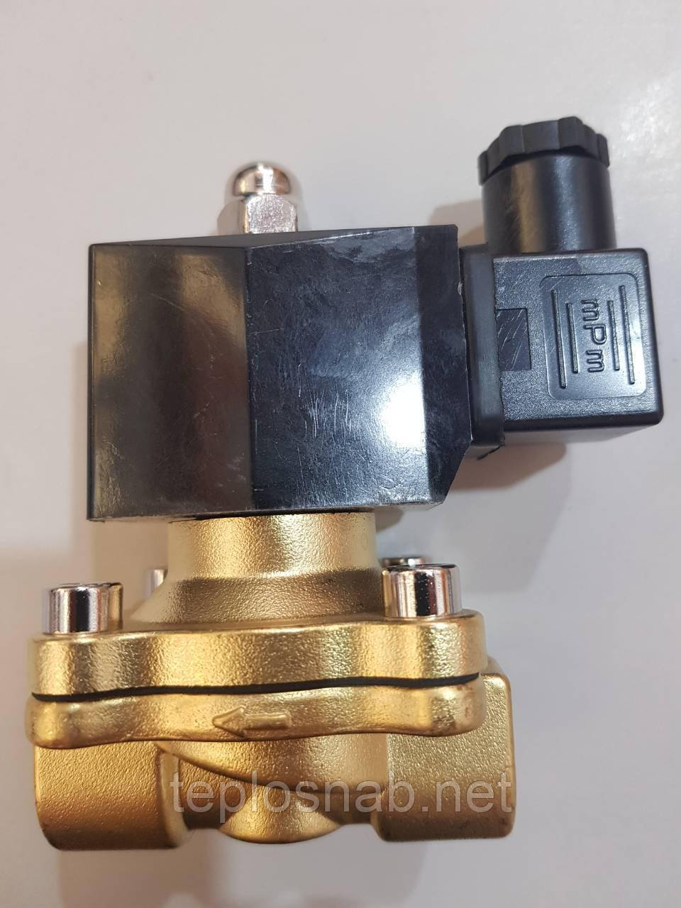 Клапан электромагнитный 2" DN50 220В (соленоид) нормально закрытый - фото 7 - id-p399600002