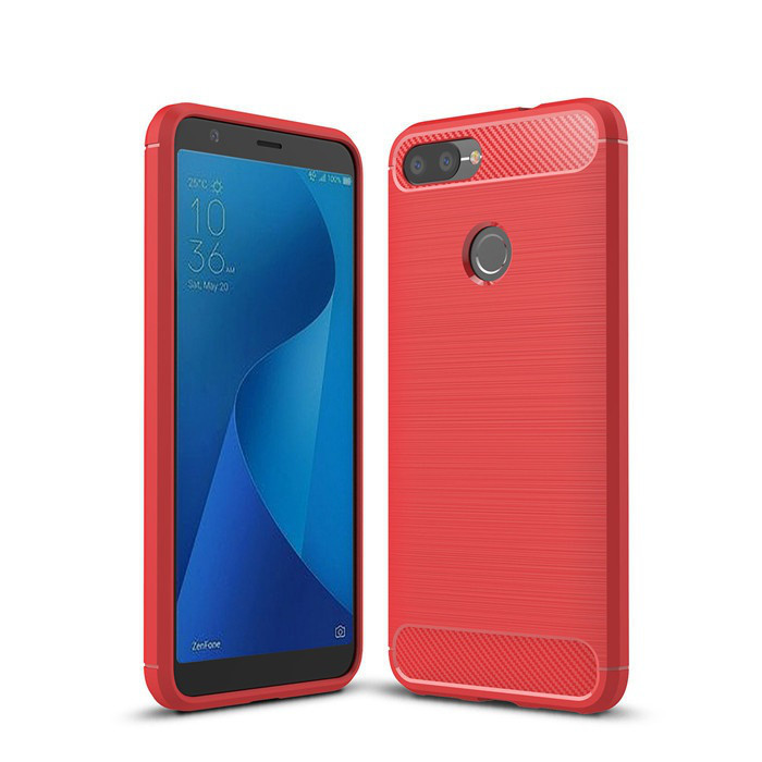 Чохол Carbon для Asus ZenFone Max Plus (M1) / ZB570TL X018D бампер Red