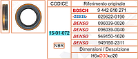 15-01-072, Сальник вала ТНВД Denso 949150-2311