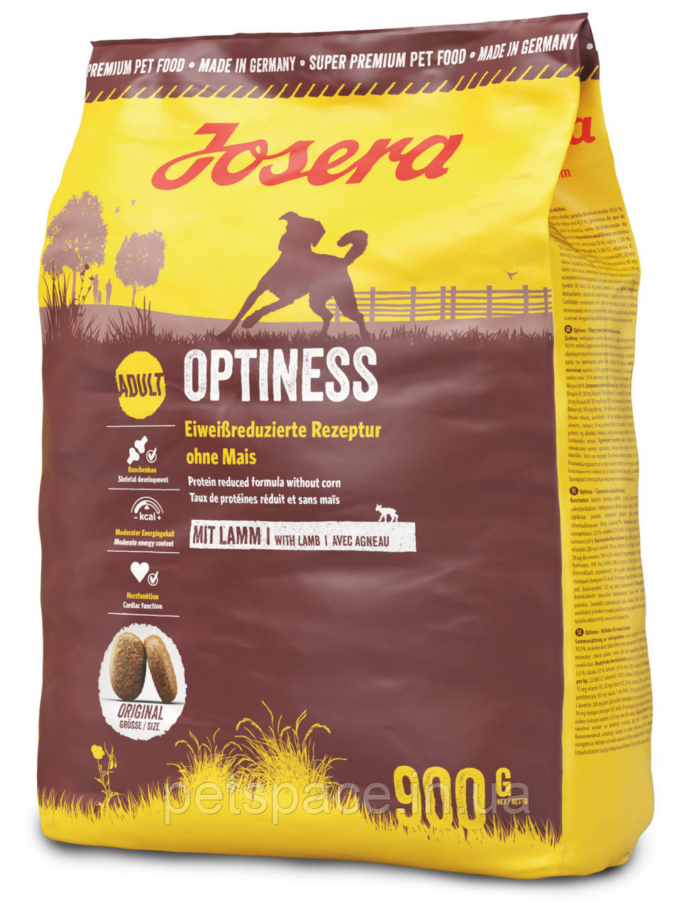 Сухий корм Josera Optiness (Йозера Оптінес з ягням) 900г .