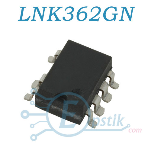 LNK362GN, AC-DC ШІМ контролер, 132 кГц, SMD7
