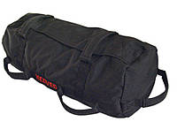 Сэндбэг размер S-до 20кг сумка-утяжелитель для тренировок (Sandbag, песочный мешок) черного цвета