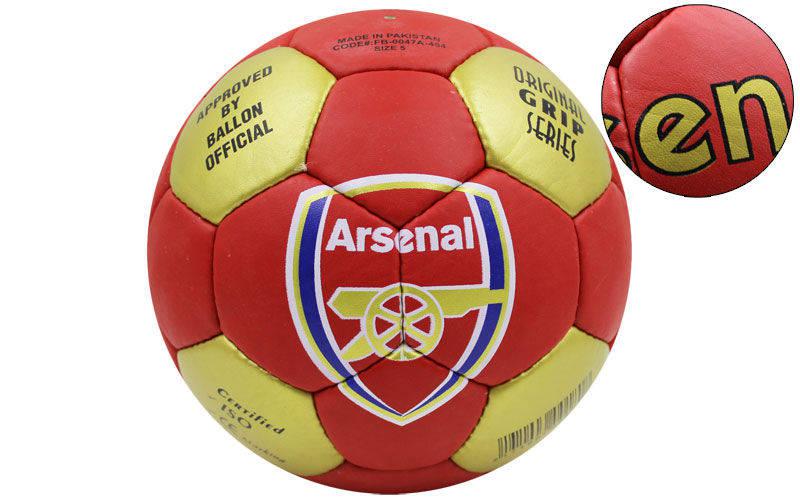 М'яч футбольний No5 грипи Arsenal 0047A-454: PVC, зшитий вручну