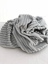 Тканина плюшева Minky Stripes світло-сірий (шарпея)