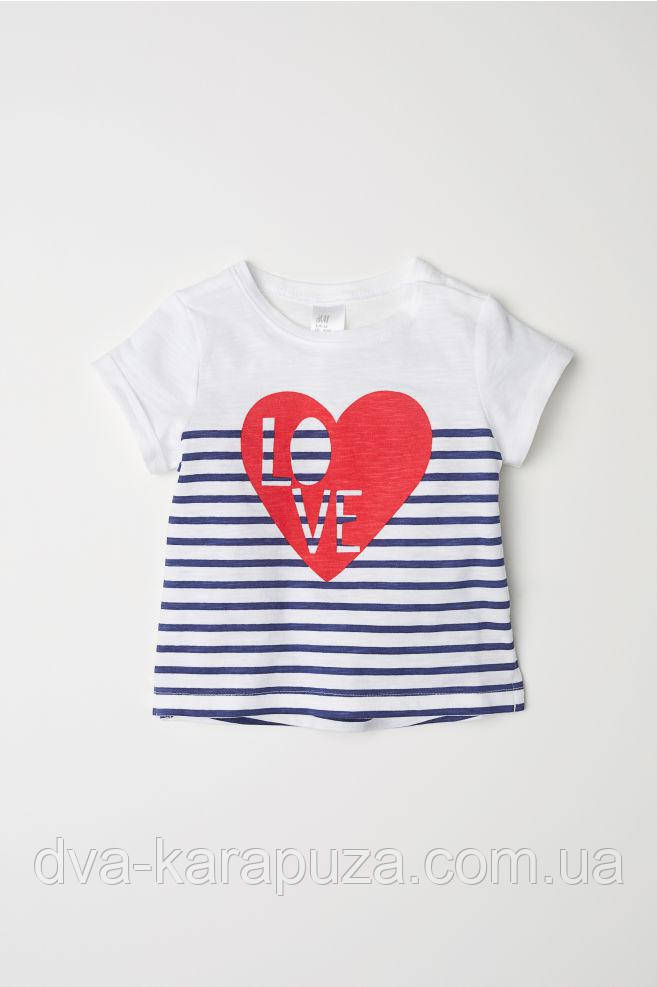 Футболка для дівчинки H&M, 6-9 міс! Англія!, фото 1