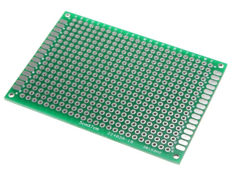 PCB 5x7 см двостороння друкована плата, фото 1