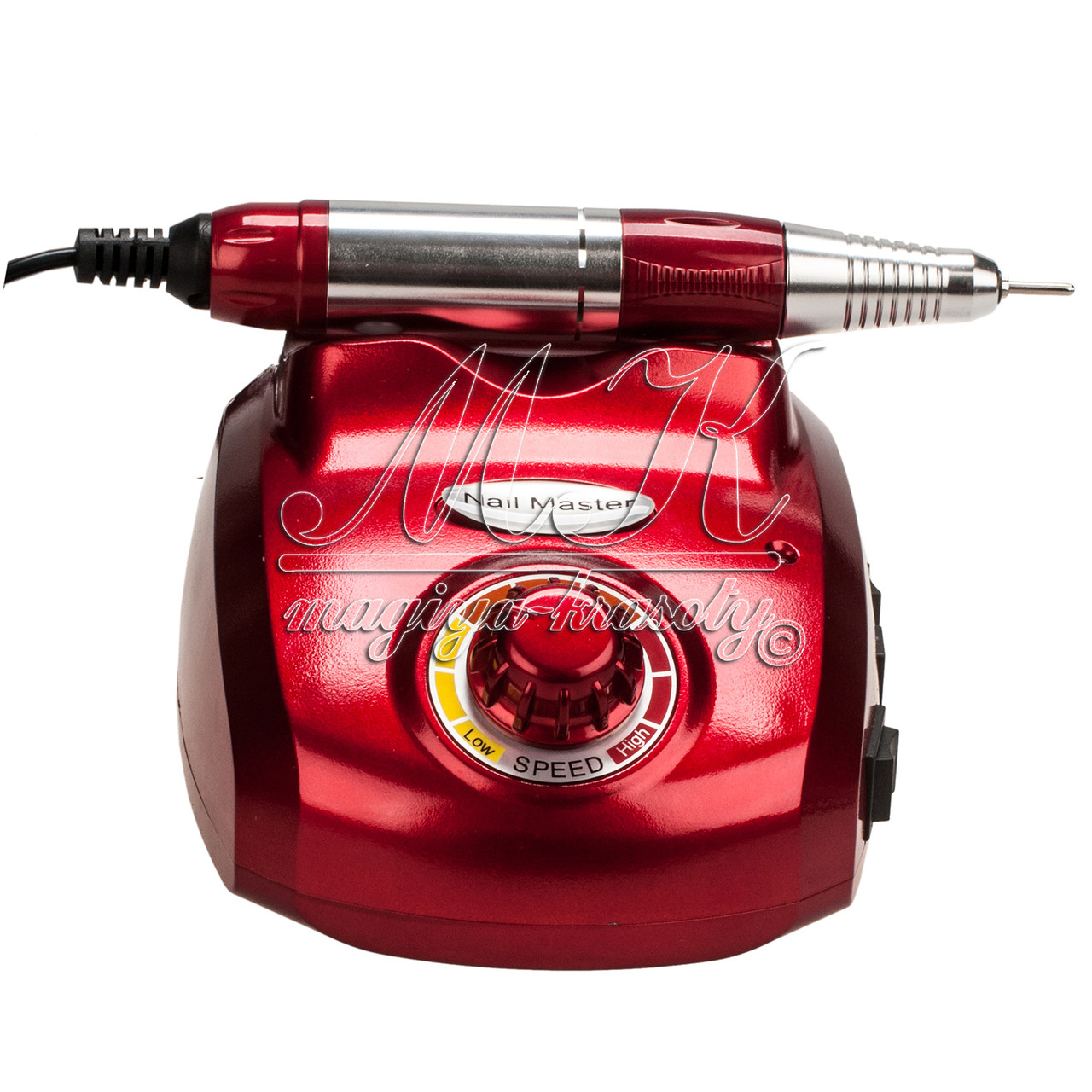Фрезер для манікюру Nail Master 35 тис обертів, 45W, червоний
