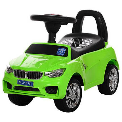 Толокар BMW (зелений) MP3, світло фар, музика, фото 2
