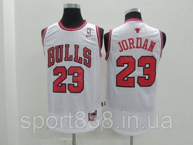 Мужская майка белая Nike Jordan №23 (Джордан) команда Chicago Bulls (ID ...