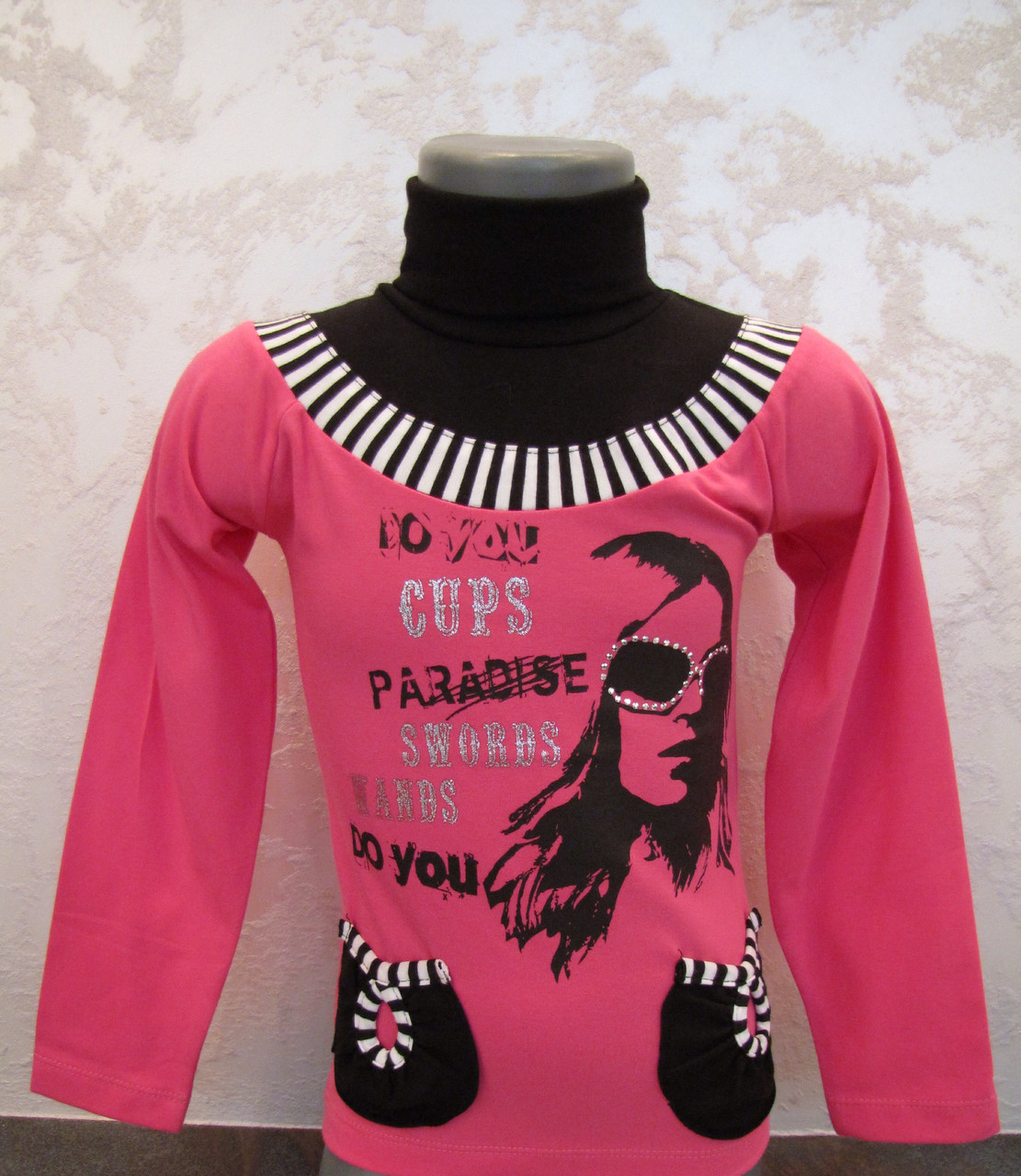 Водолазка на байку для дівчаток 104,110 зросту, фото 1