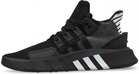 Чоловічі кросівки AD EQT Basketball ADV Core Black/Blue Tint. ТОП Репліка ААА класу., фото 2
