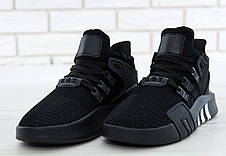 Чоловічі кросівки AD EQT Basketball ADV Core Black/Blue Tint. ТОП Репліка ААА класу., фото 3