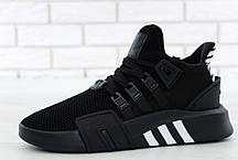 Чоловічі кросівки AD EQT Basketball ADV Core Black/Blue Tint. ТОП Репліка ААА класу., фото 3