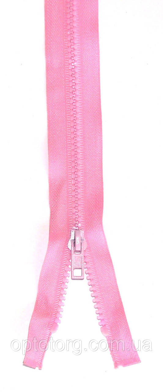 Блискавка тракторна №5 Рожевий пластикова довжина 85см 1Б