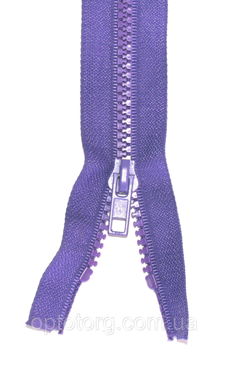 Блискавка тракторна №5 Фіолетовий пластикова довжина 85см 1Б