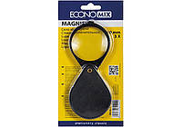 Скло збільшуюче Economix Е82104, d 60мм, 3-кратне