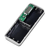 Корпус для Power bank на 5 акумуляторів 18650 (Чорний — Сірий), фото 4